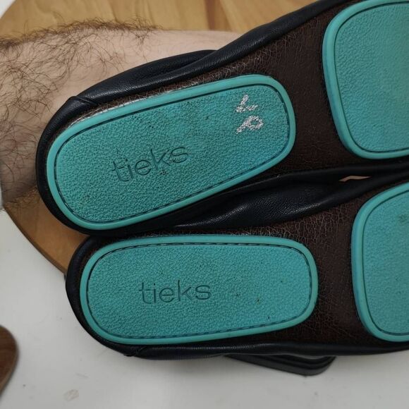 Tieks by Gavrieli Black Leather Ballet Flats- Womens- Size 7 - Picture 6 of 12